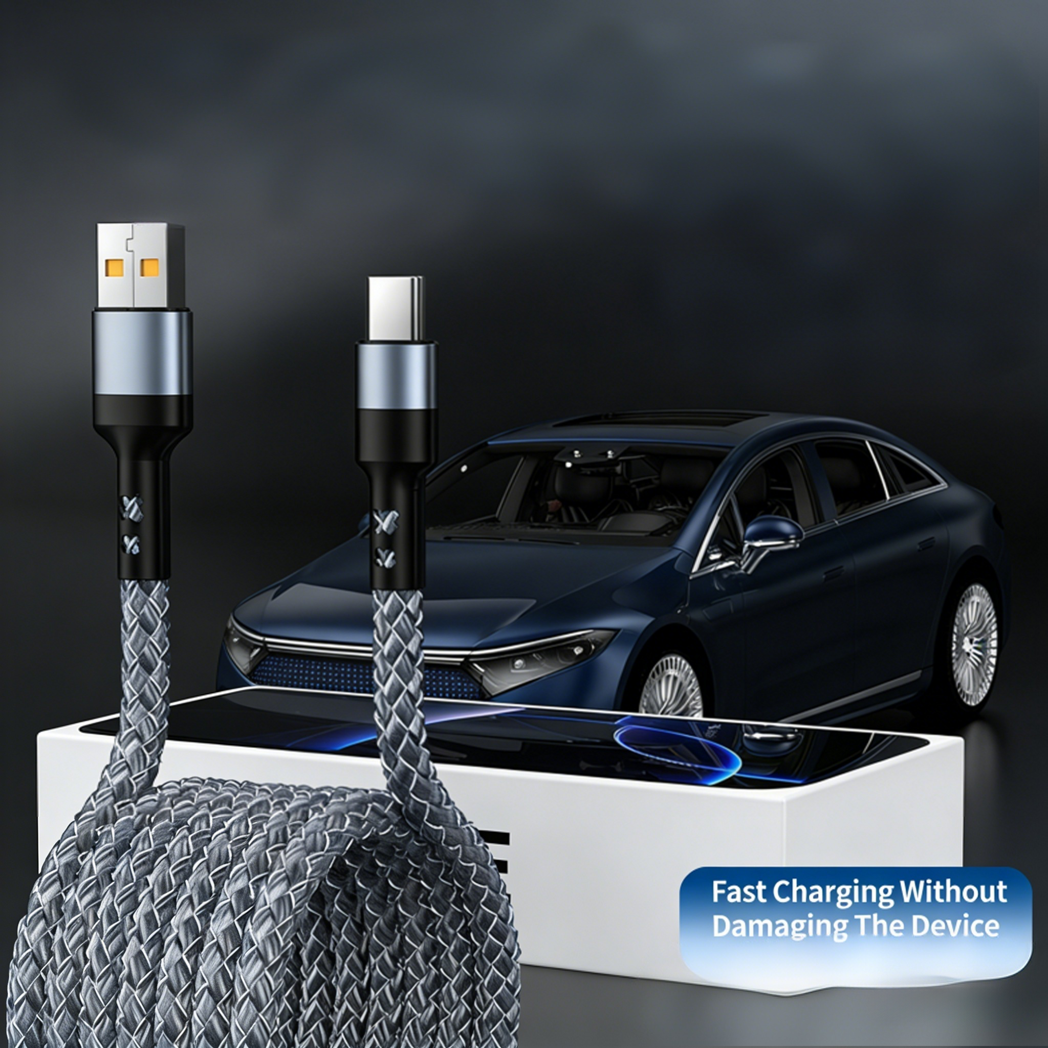 60W Fast Charging Cable USB-A to Type-C - Premium Braided | 1m/1.5m/2m
