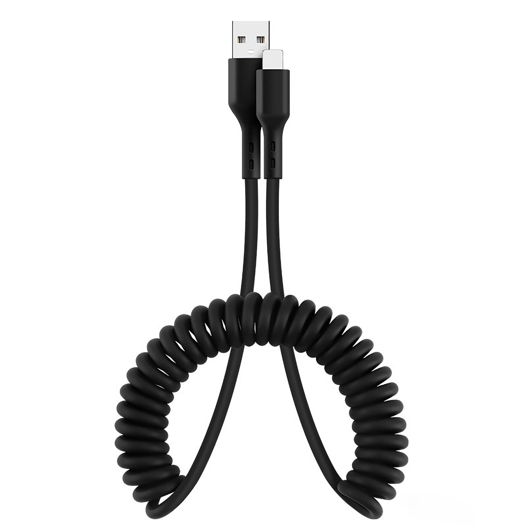 5A Spring Retractable Fast Charging Cable - 66W USB Type-C | 1m/1.5m/2m
