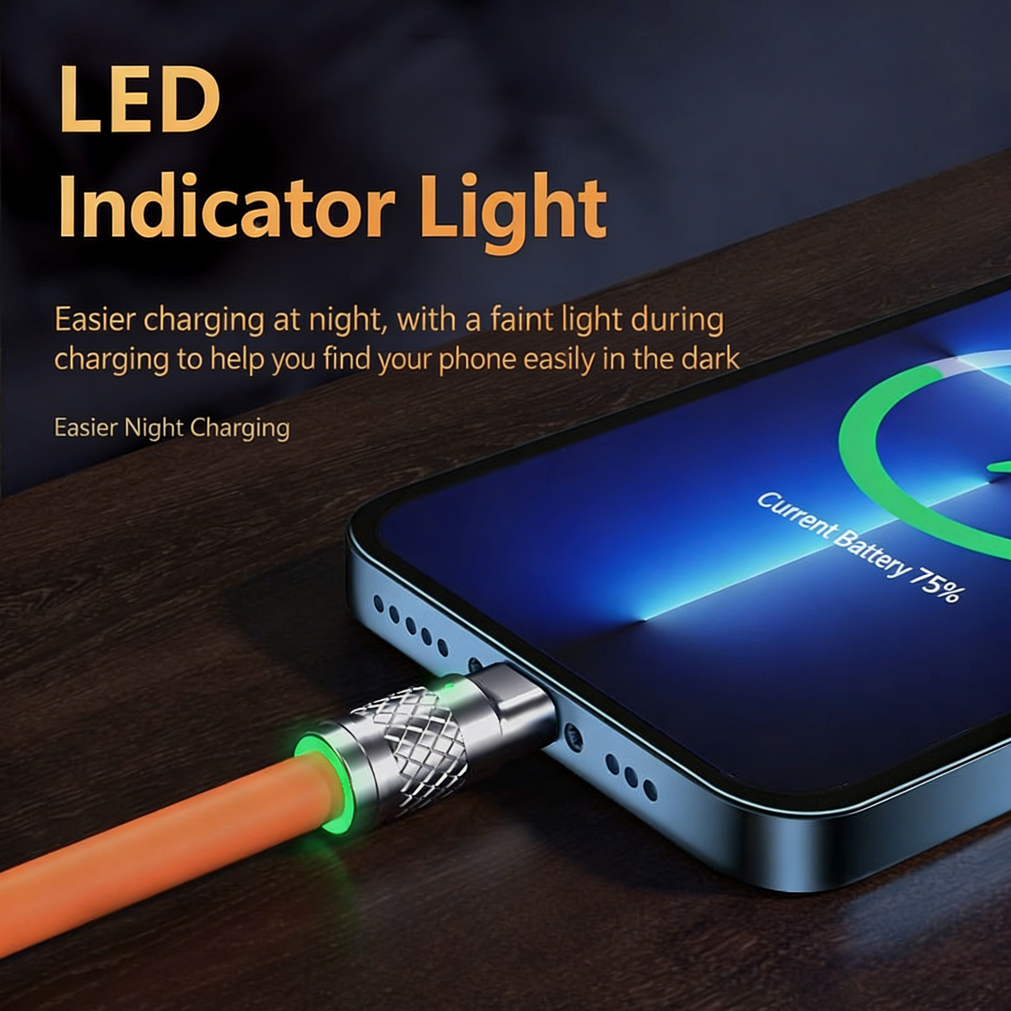 120W 3-in-1 Fast Charging Cable - Lightning/Type-C/Micro-USB Universal Charger | 1.2m