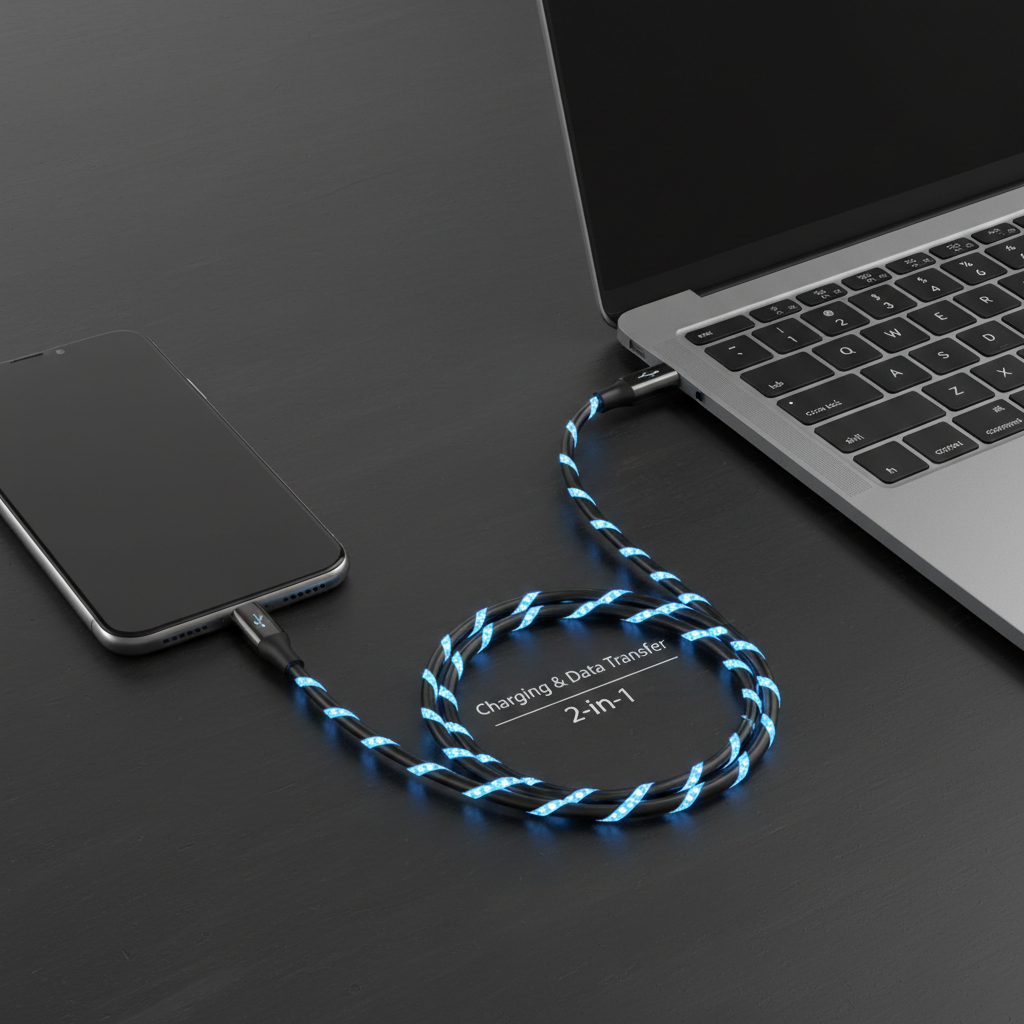 充电传输二合一-完整螺旋流光版