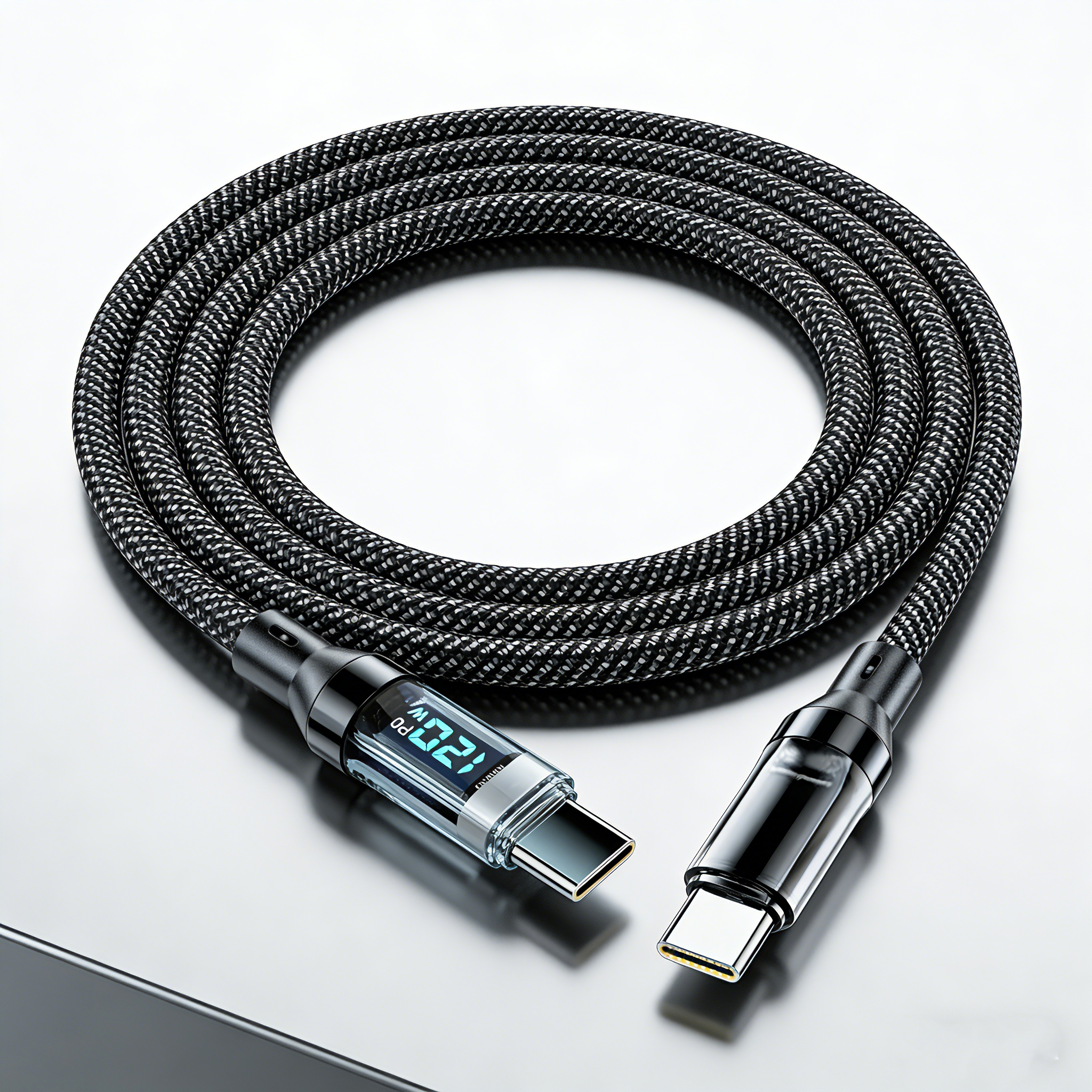 120W USB-C Fast Charging Cable with LED Display - Universal Type-C Cable | Buy 2 Get 1 FREE