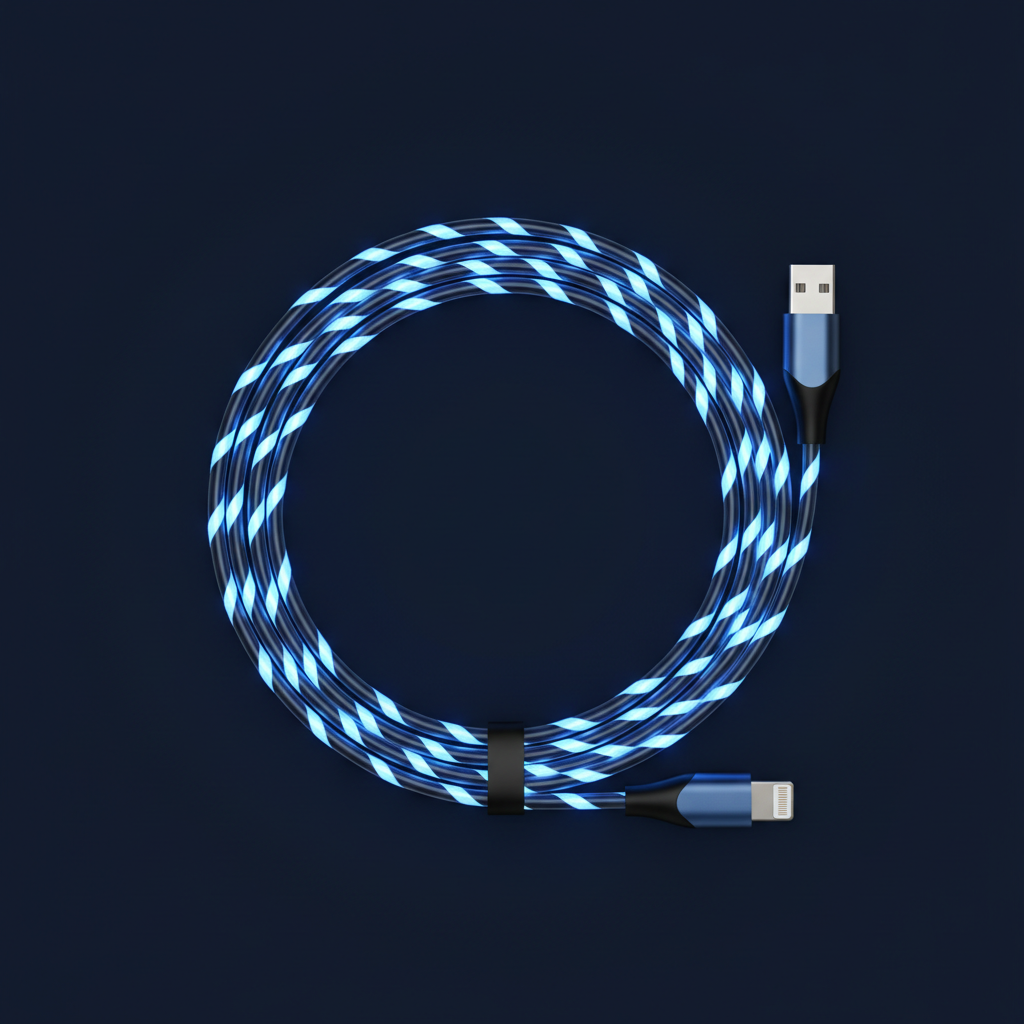 LED流光数据线-Lightning版无套子
